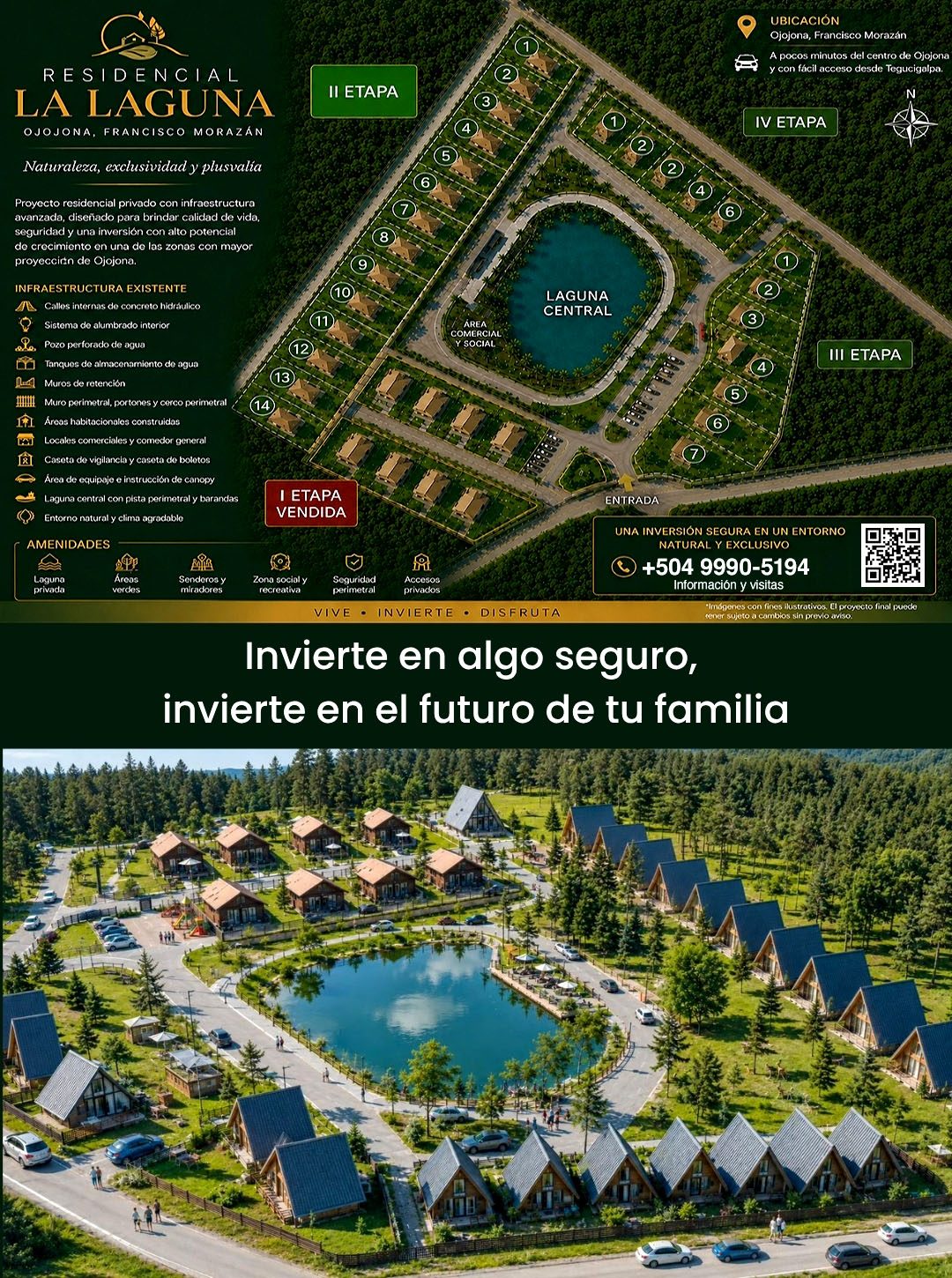 Atracciones y diversión familiar en La Laguna, Ojojona Honduras